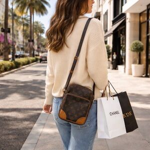 VINTAGE LOUIS VUITTON MONOGRAM AMAZON CROSSBODY SHOULDER BAG DATE CODE 884 TH